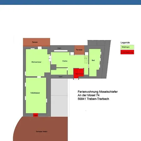 Apartman Moselschiefer Traumferienwohnung Am Moselufer Traben-Trarbach